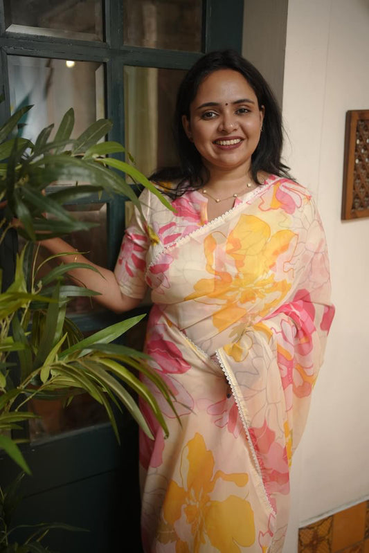 Georgette Printed Saree