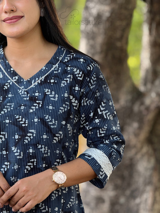 Indigo Laces Kurti