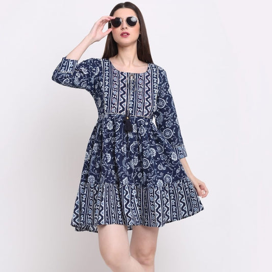 Floral Printed Midi Dress