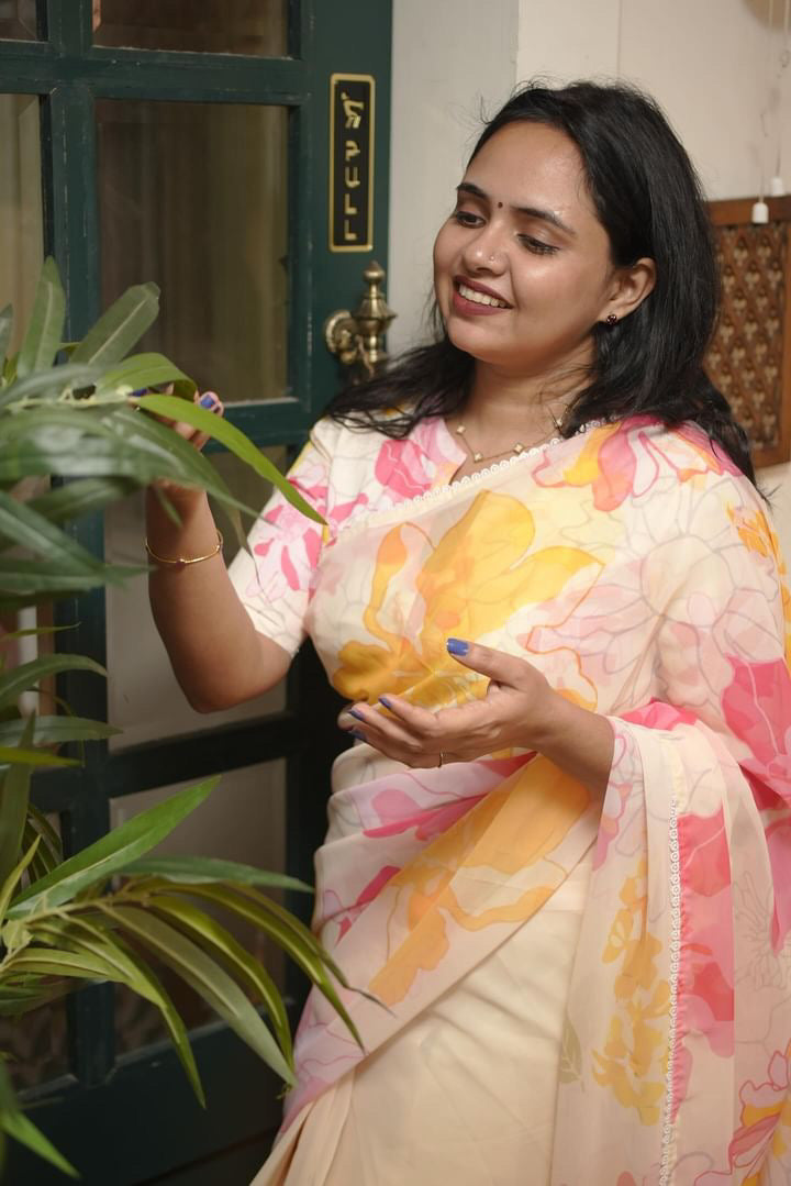 Georgette Printed Saree