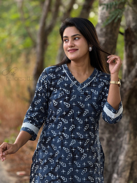 Indigo Laces Kurti