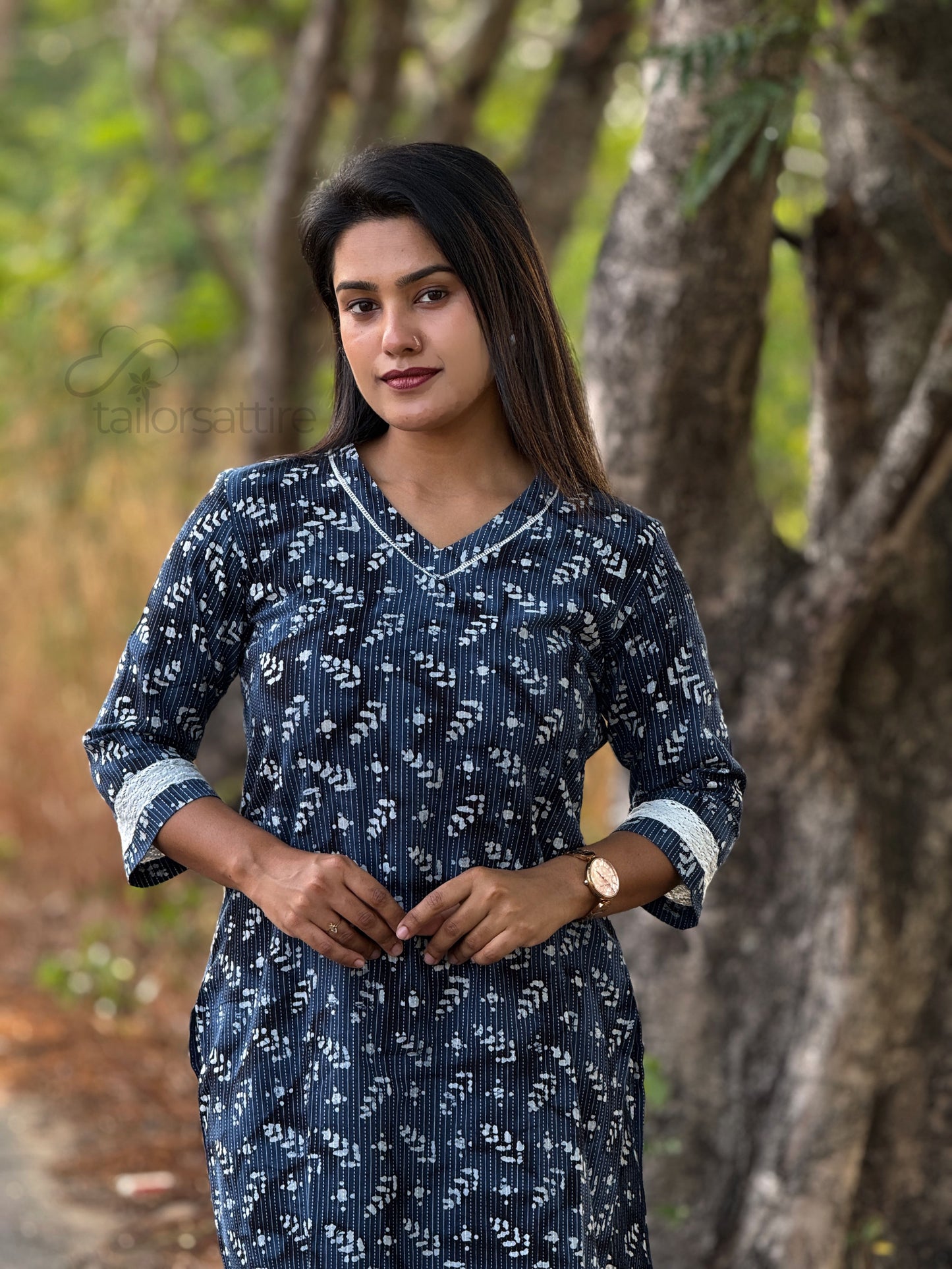 Indigo Laces Kurti