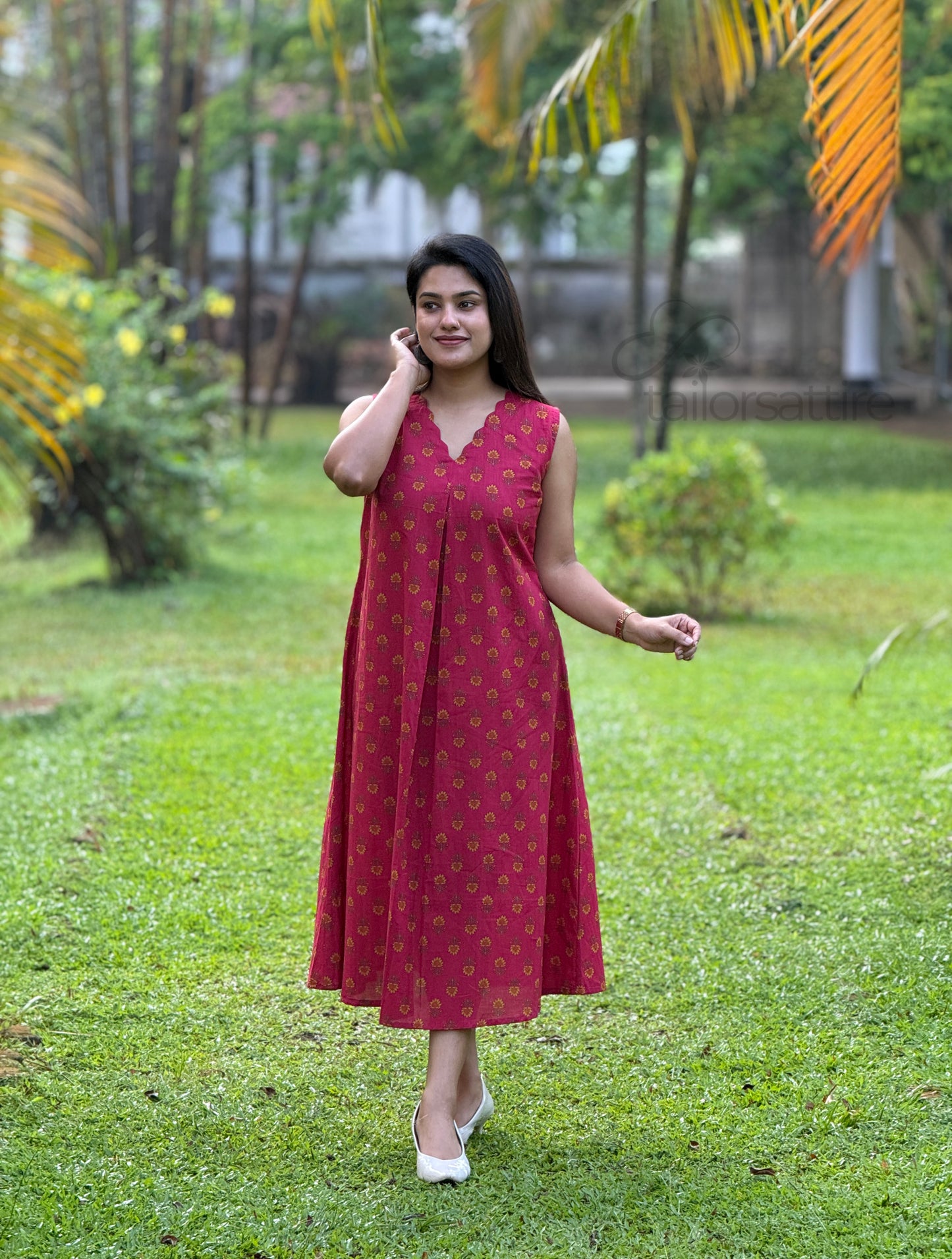 Blush Pink Cotton Kurti