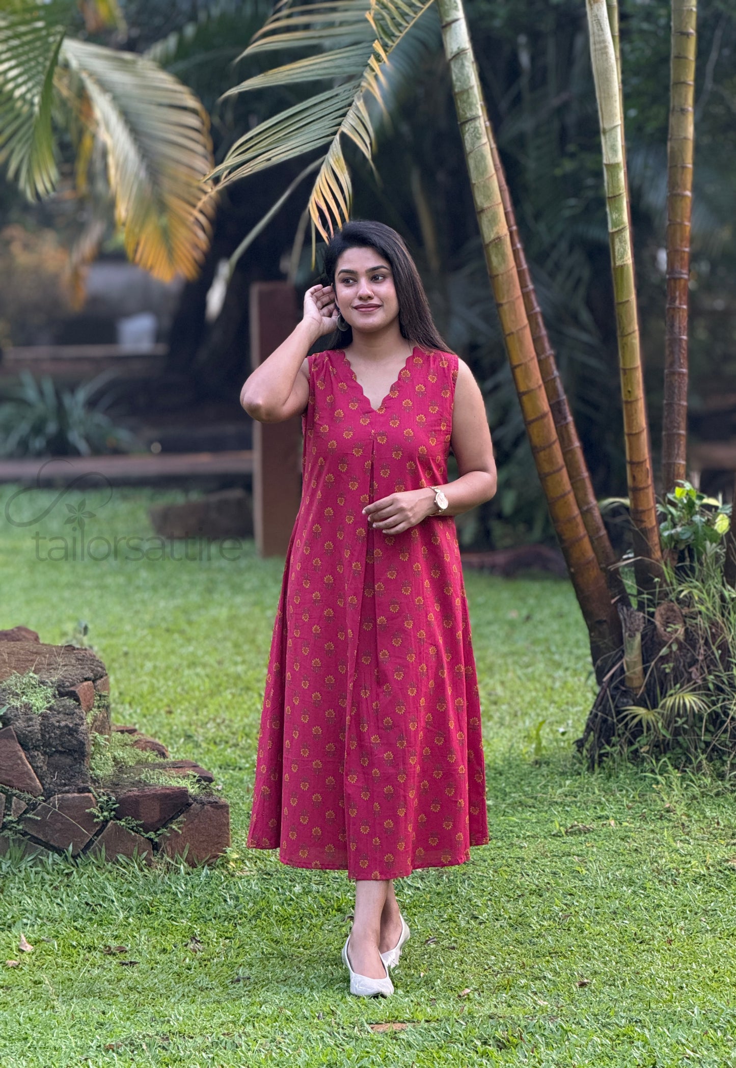 Blush Pink Cotton Kurti