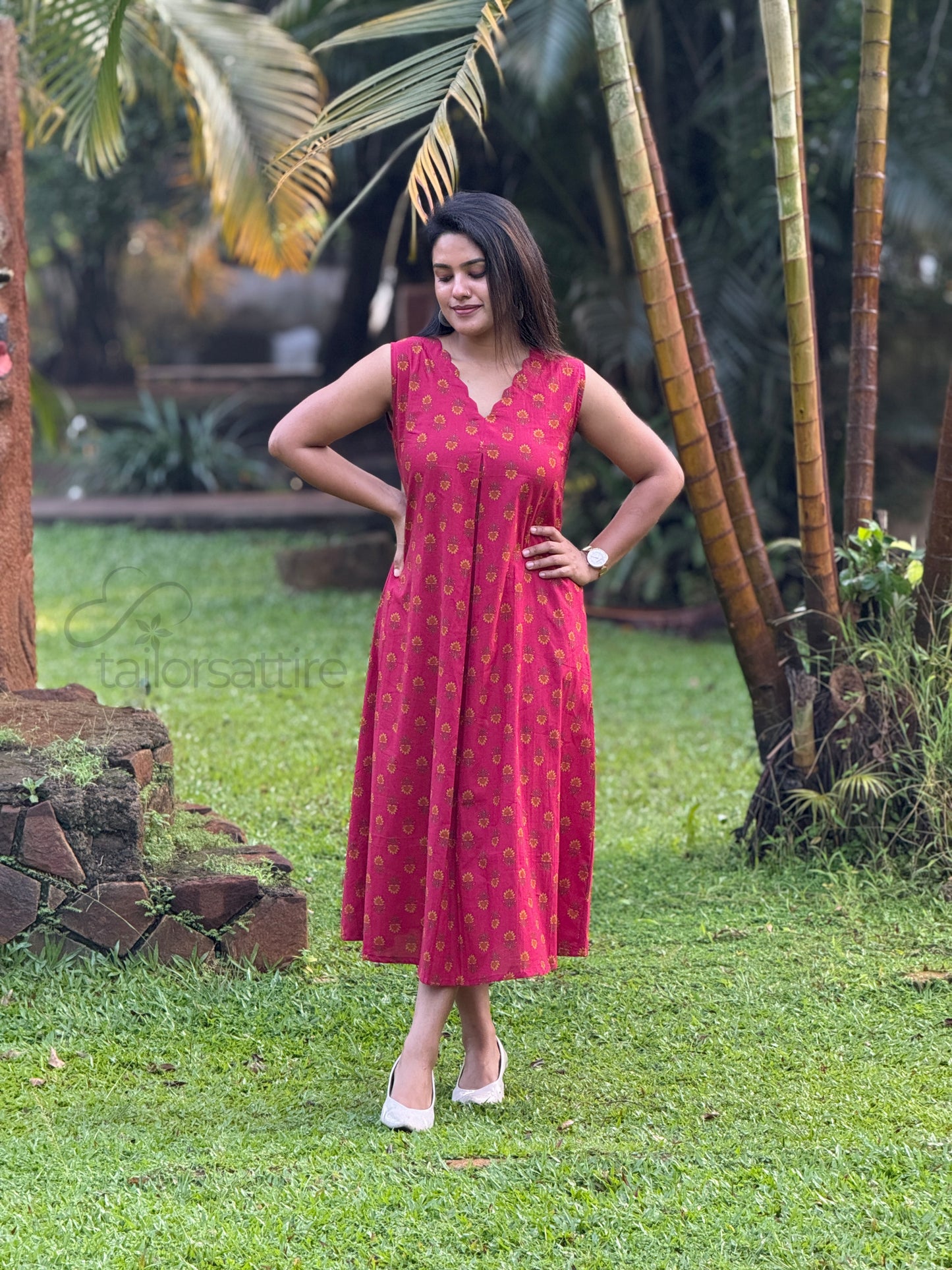 Blush Pink Cotton Kurti