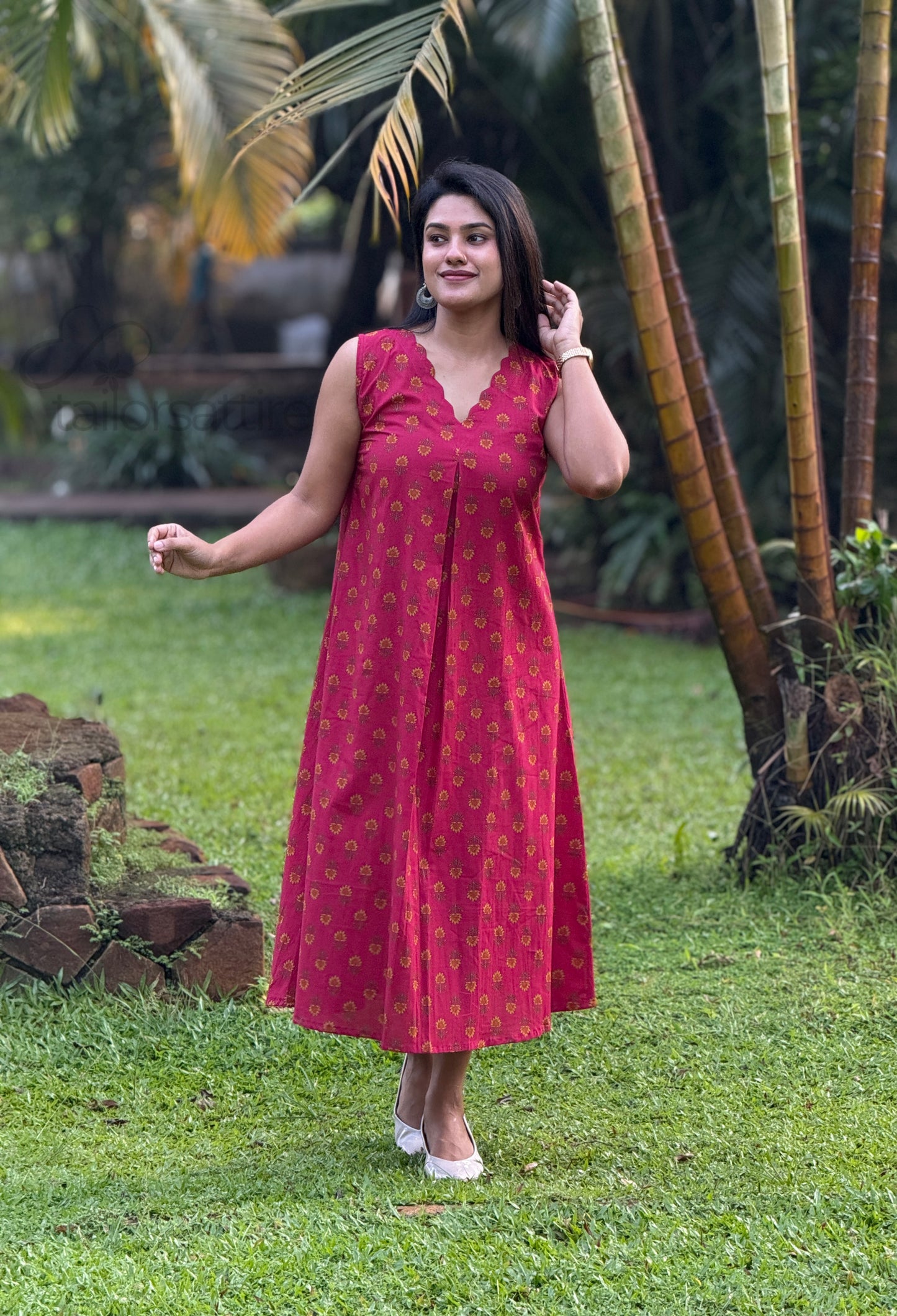 Blush Pink Cotton Kurti