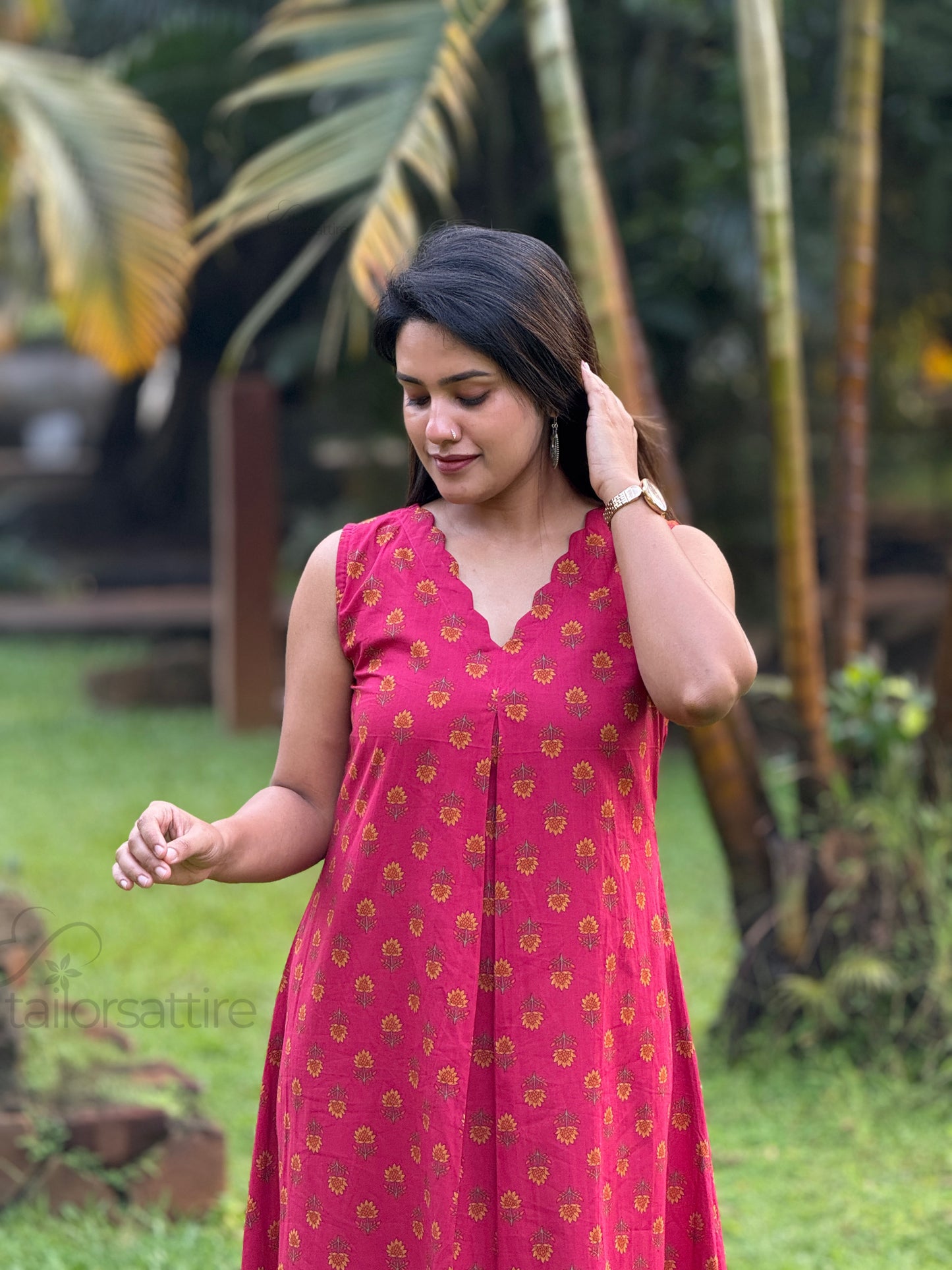 Blush Pink Cotton Kurti