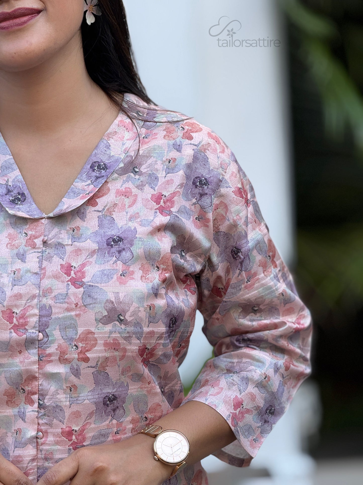 Semi Silk Printed Kurti